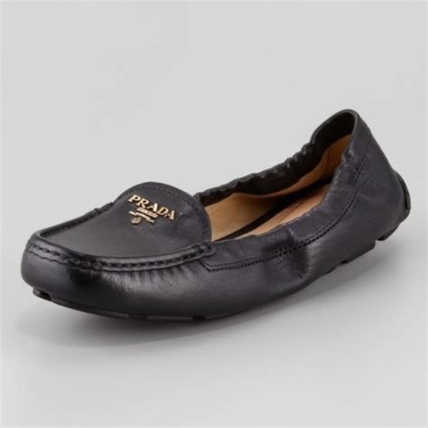 prada scrunch loafer black|Prada brushed.